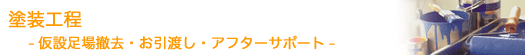 仮設足場撤去・お引渡し・アフターサポート